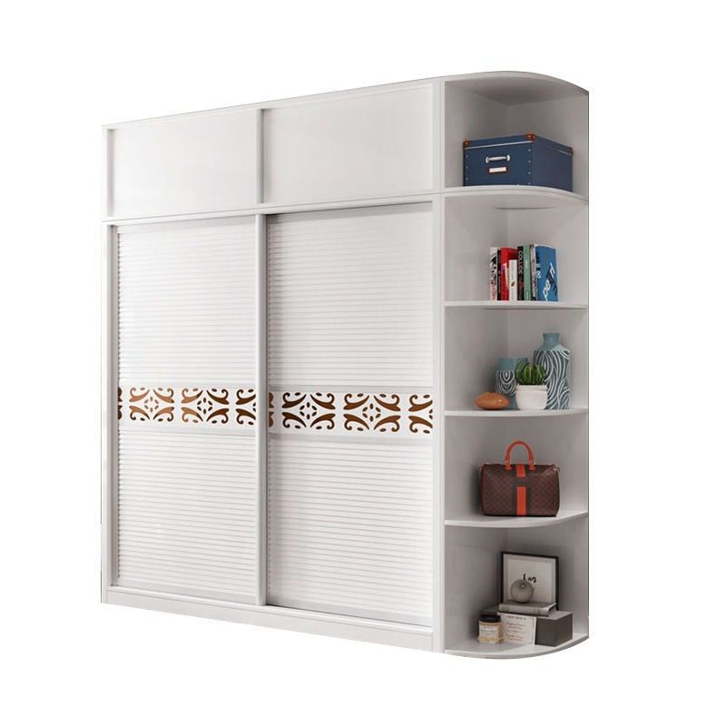 [Pre-order] Sliding door wardrobe, simple and modern style, suitable for bedroom and rental apartments. This easy-to-assemble economical and durable wardrobe is sturdy and reliable.-Smart-Living