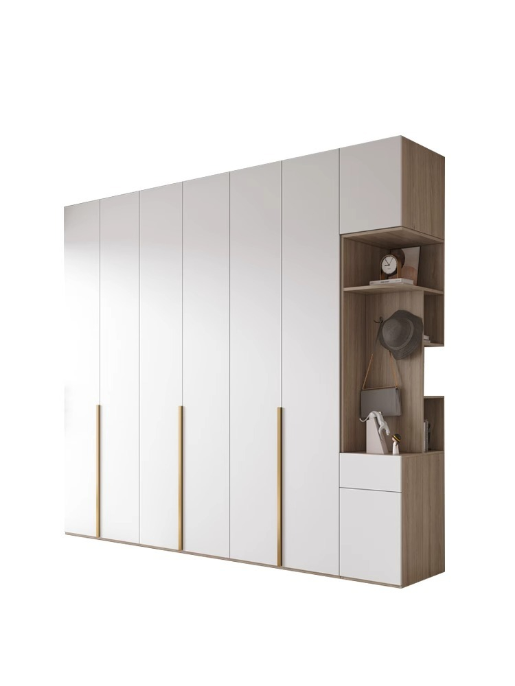[Pre-order]  Solid wood Oolong board wardrobe a door to the top cabinet household bedroom simple modern bedroom combination wardrobe net red model-Smart-Living