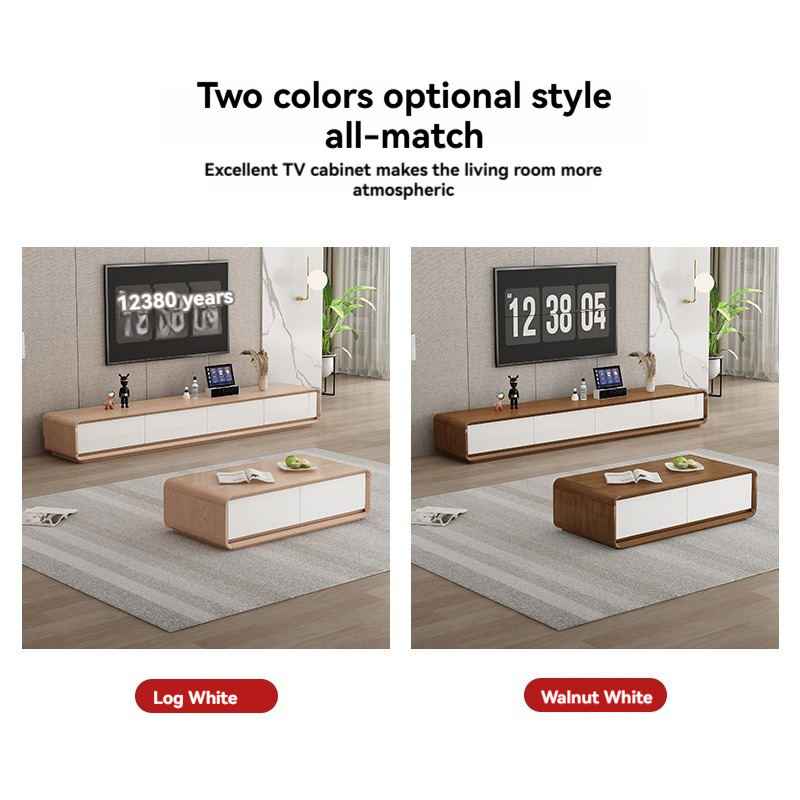 【Pre order】TV cabinet, coffee table combination, modern simple living room, household small apartment-Smart-Living