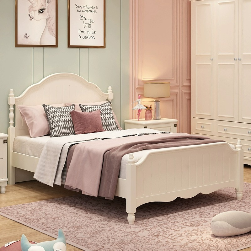 [Pre-order]  Korean style bed modern minimalist small unit master bedroom double bed wedding bed full house set bedroom furniture combination bed set-Smart-Living