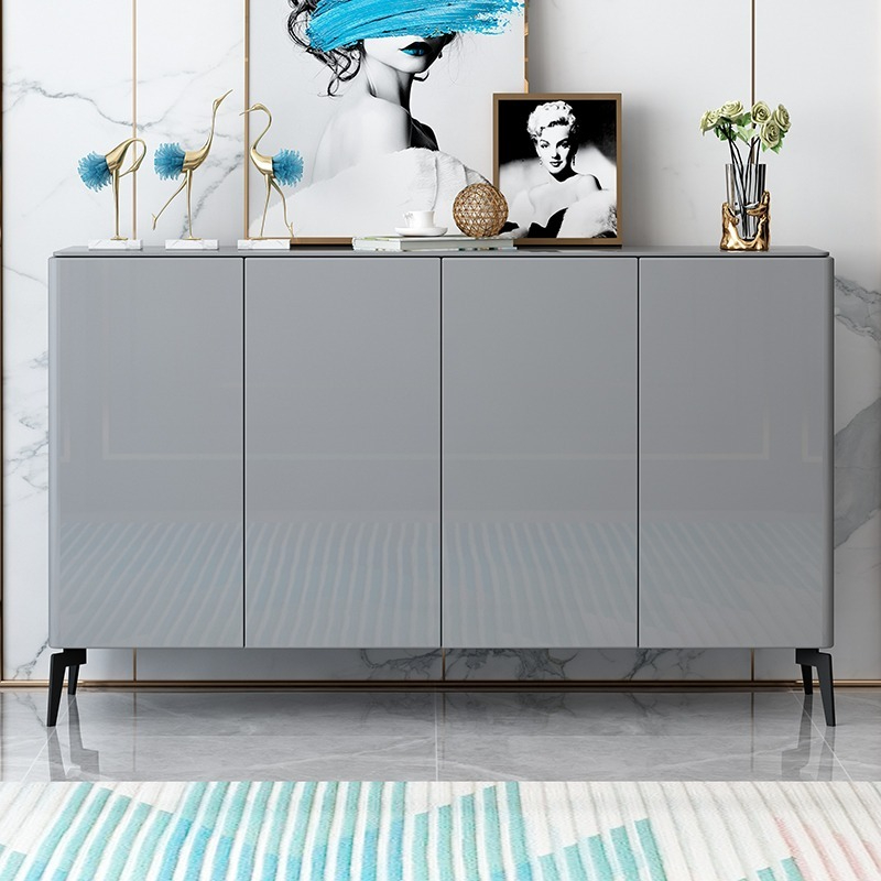 [Pre-order]  Italian Light Luxury Shoe Cabinet Home Door Large Capacity Entrance Cabinet Simple Modern Foyer Storage Cabinet Door Shoe Cabinet-Smart-Living