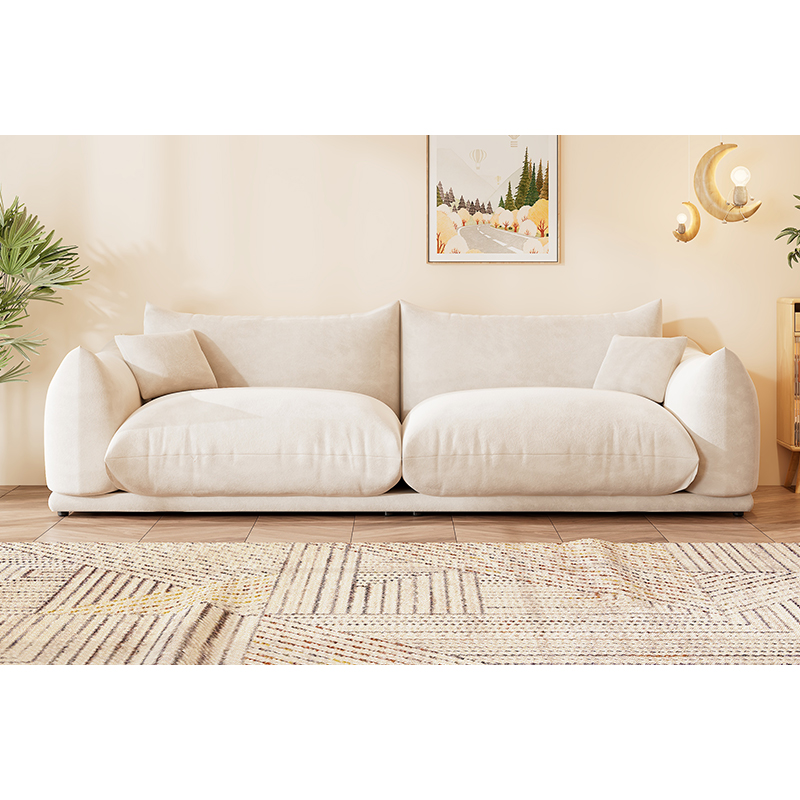 [Pre-order] Modern minimalist fabric sofa, living room sofa, small three-person bread sofa