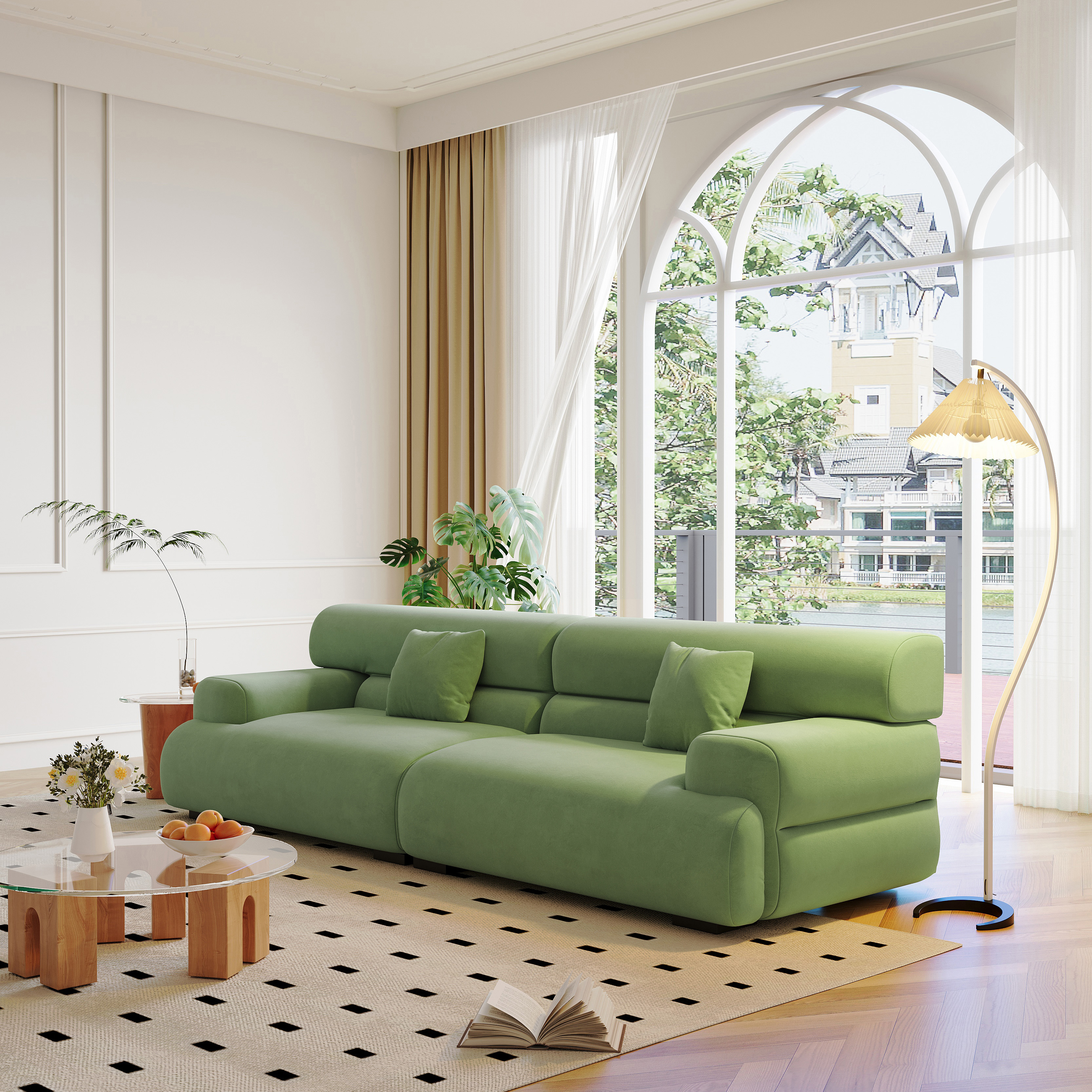 [Pre-order] Beauty salon service store, sofa, living room rest, reception living room furniture set