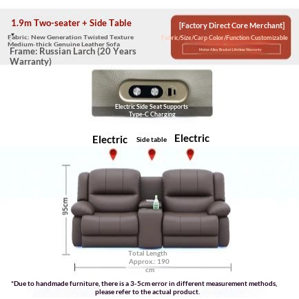 Pre Order Solid Oak First class leather luxury functional home theater; Relaxation space capsule functional sofa