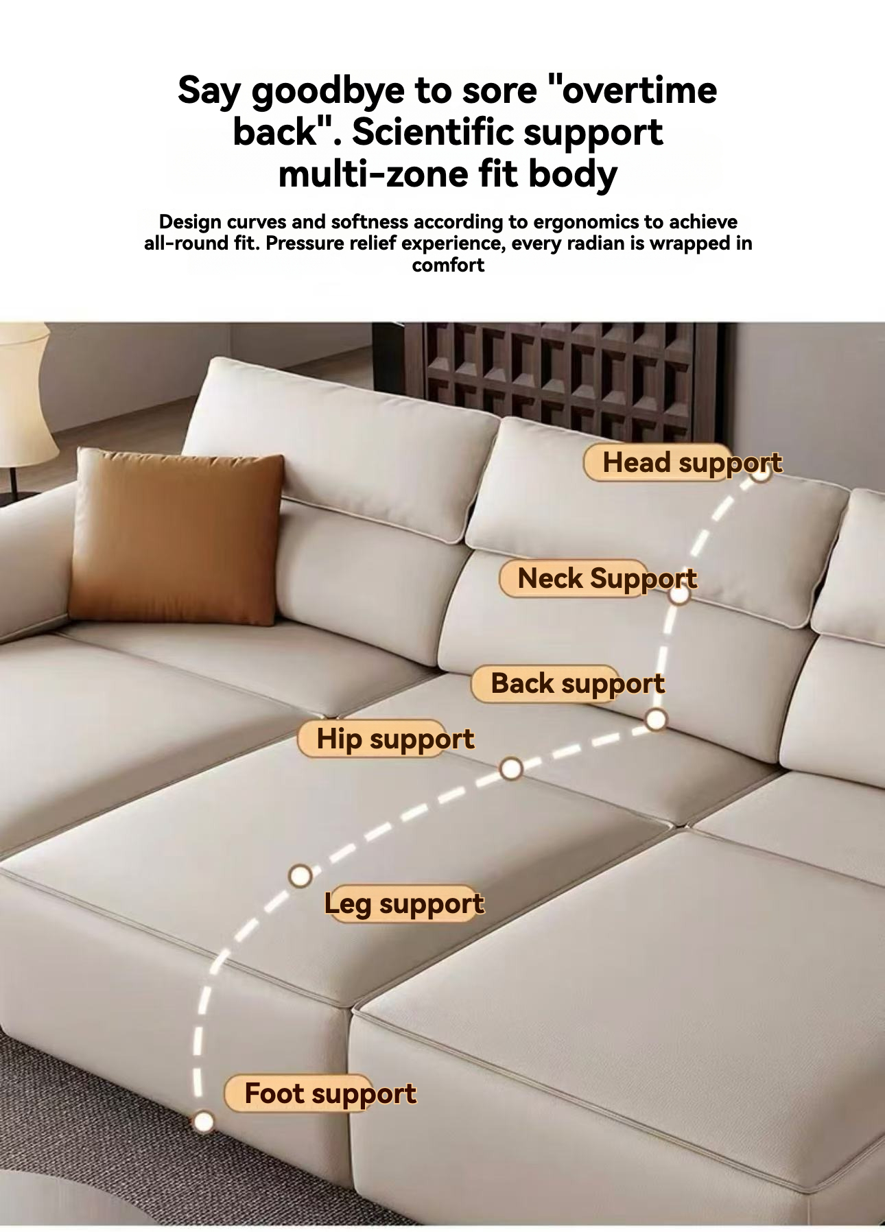 [Showroom display sample]3.05m three-electric position contact surface - thickened textured first-layer cowhide/electric retractable model + tipping table-Smart-Living