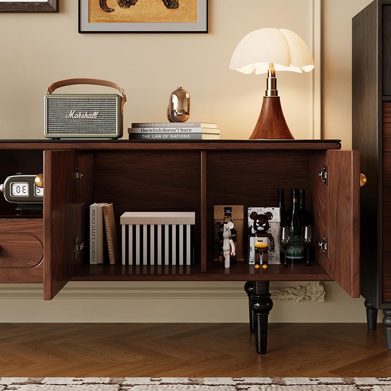 [PRE-ORDER] Customizable Solid Oak Vintage TV cabinet and coffee table combination.