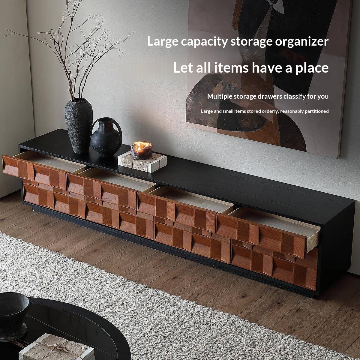 [PRE-ORDER] Solid Oak Vintage style TV cabinet, French retro style, floor-standing living room home designer cabinet.