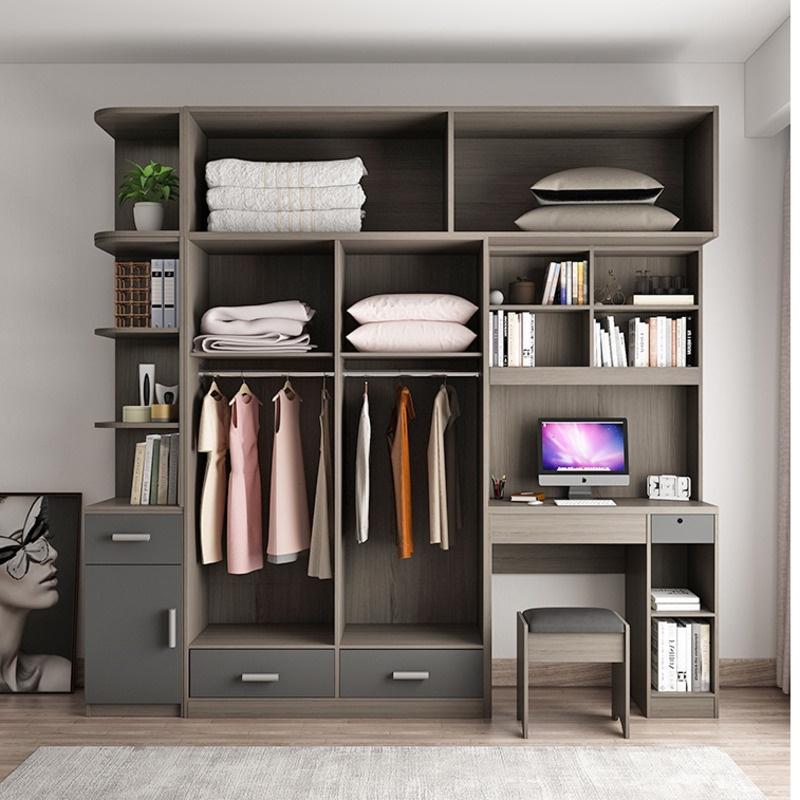 【Pre-Order】Wardrobe Combination for Bedroom - Small Household with Computer-Smart-Living