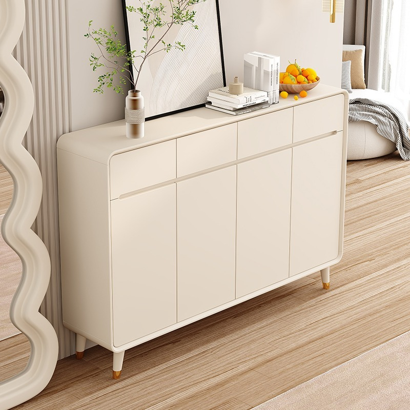 [Pre-order]  Entry Shoe Cabinet Home Door New Explosive Cream Wind Porch Cabinet Against The Wall Partition Foyer Cabinet-Smart-Living