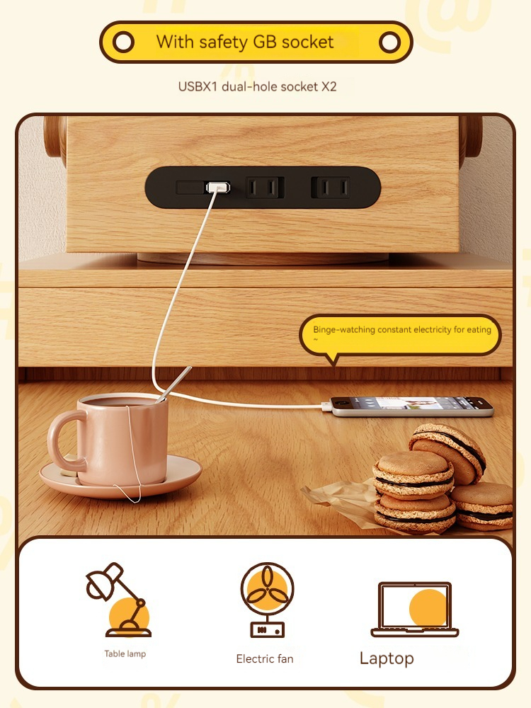 [Pre-order] Japanese-style household folding dining table and sideboard integrated space-saving dining table small apartment retractable simple solid wood leg table-Smart-Living