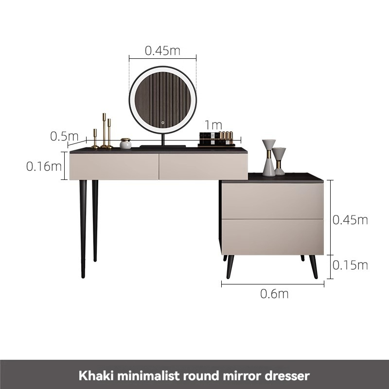 [Pre-order] Oulang Scandinavian simple living room dining table and chairs combination of modern small household household restaurant foldable rectangular eating table-Smart-Living
