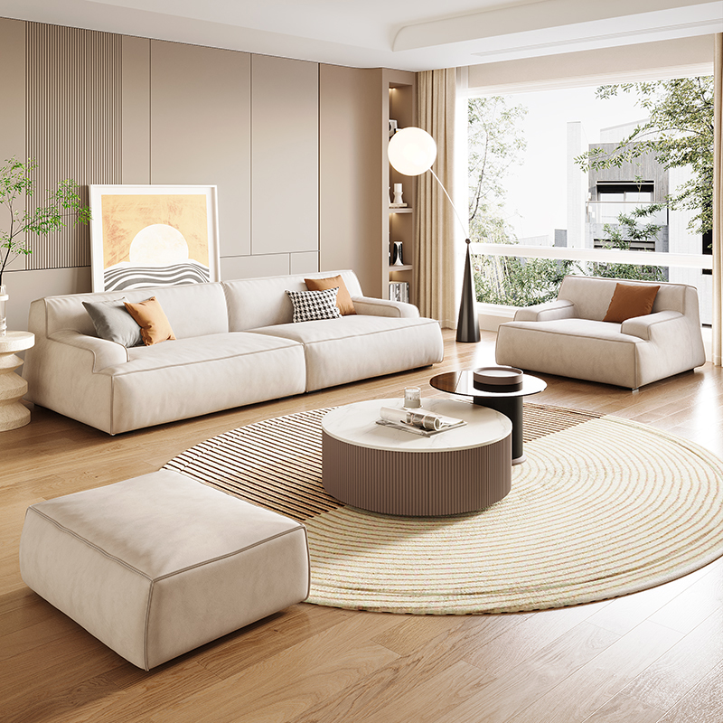 [Pre-order] Italy matte technical fabric sofa modern simple light luxury small apartment Damascus sofa-Smart-Living