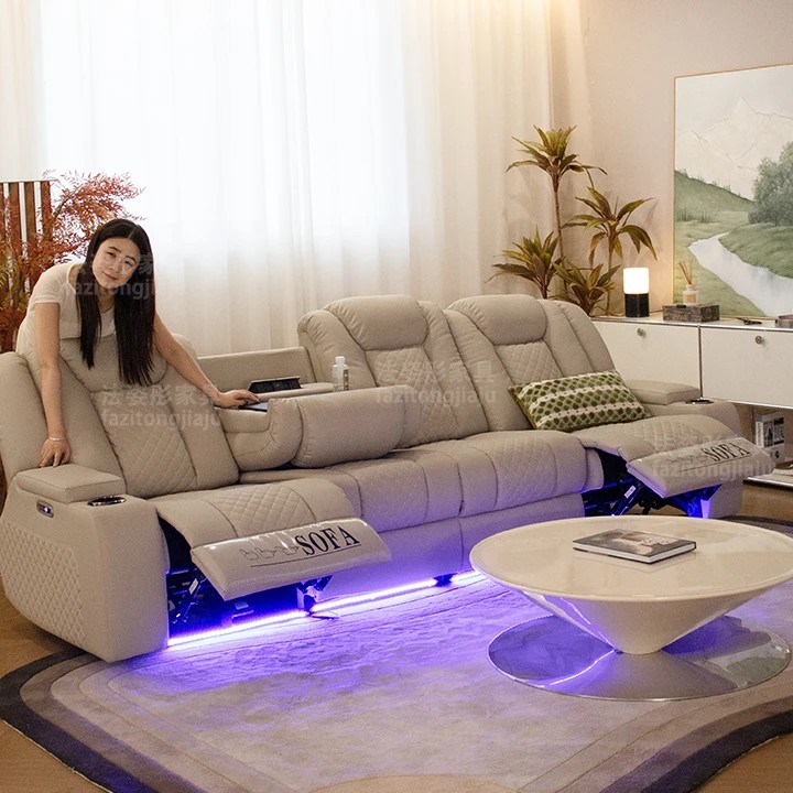FZT-680 Cinema Recliner Sofa Electric Multi Function Space Saving Design for Small Apartment