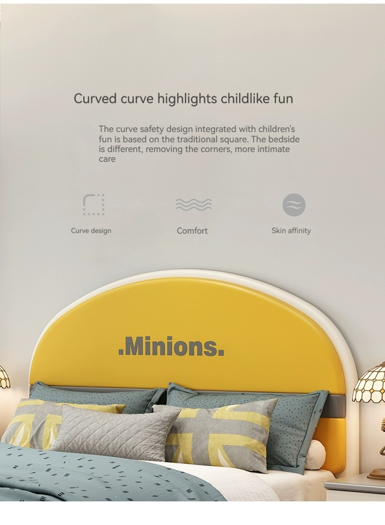 [Pre-order]  Children's bed, boy's simple modern small unit, boy's bed, 1.5m, 1.2m single bed, children's room furniture set-Smart-Living