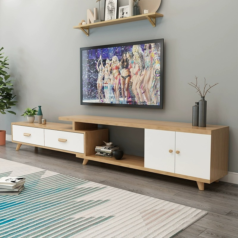 [Pre order]Nordic solid wood TV cabinet Modern minimalist small unit living room home TV cabinet