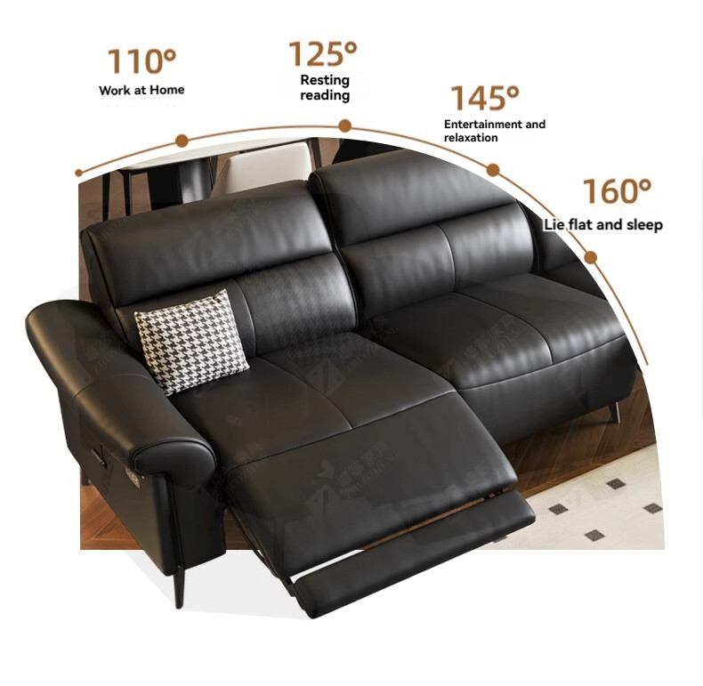 Italian Electric Recliner Sofa Ref-3C753A40
