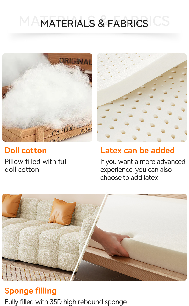 [Pre-order] Modern light luxury living room fabric sofa modular sofa modular sofa set