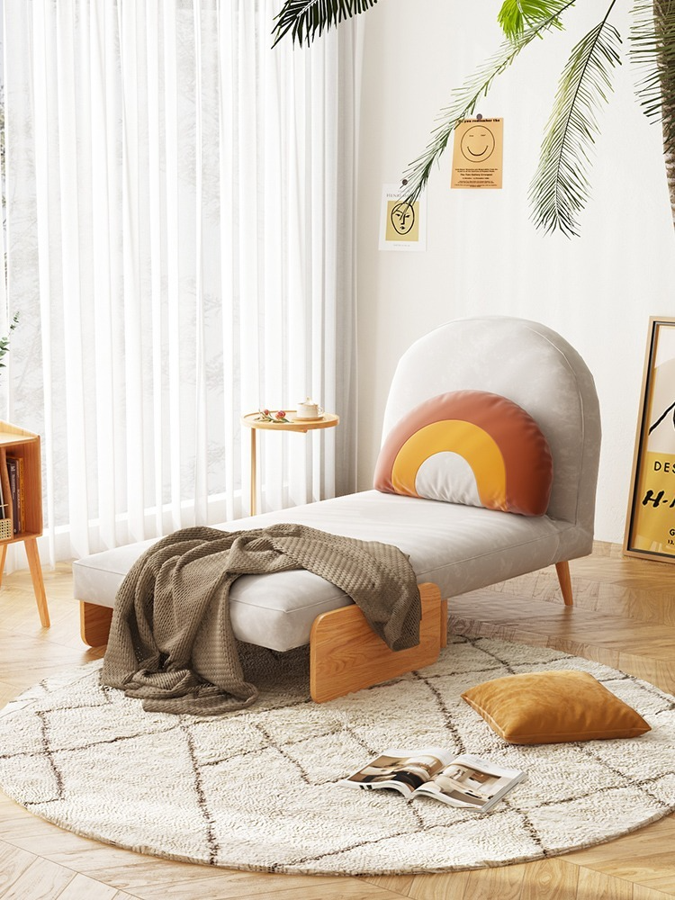 [Pre-order]  Warners single sofa bed home small apartment living room children's foldable bed sitting and lying lazy face value sofa chair-Smart-Living