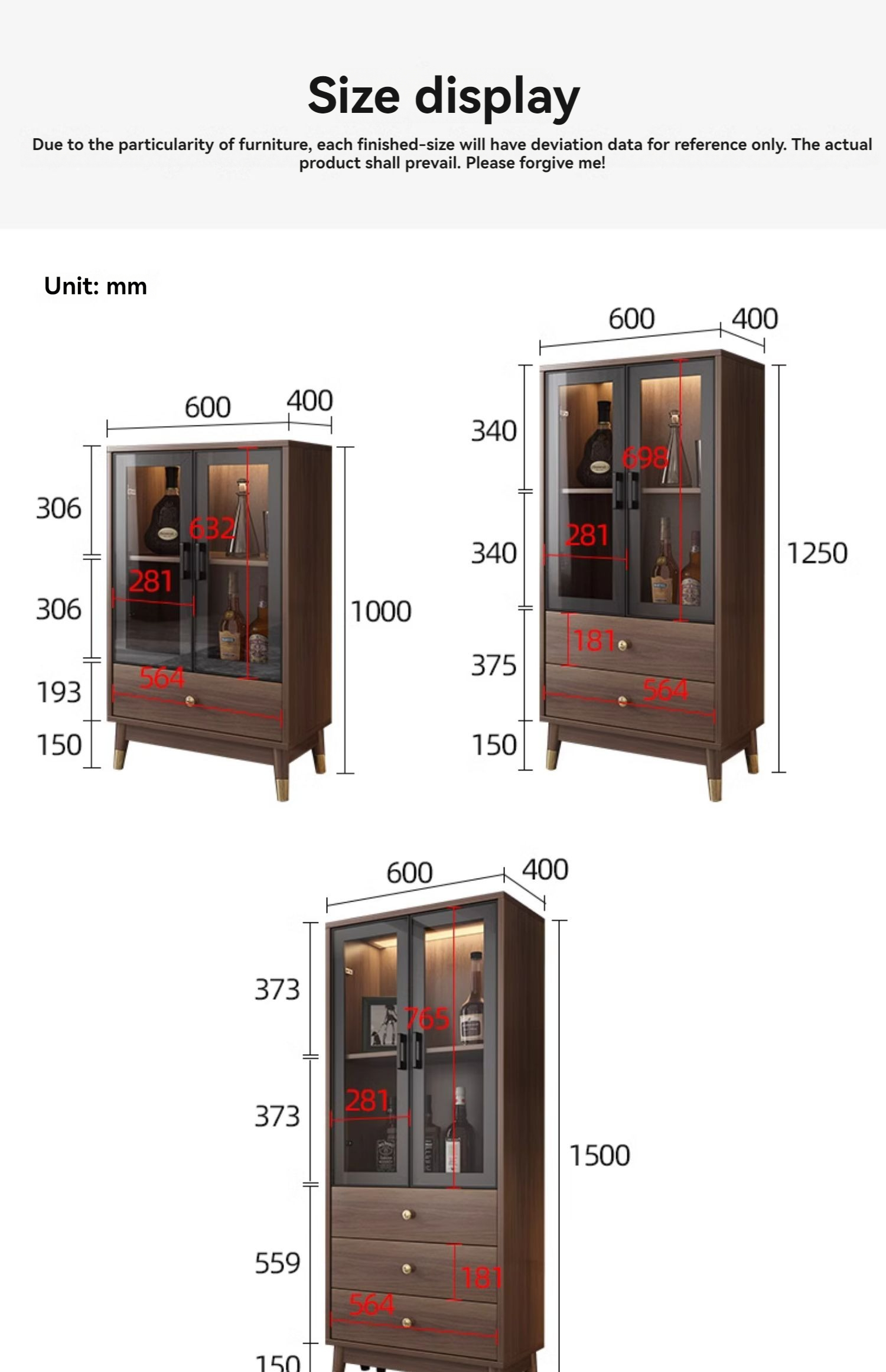 [Pre-order] Oulang Scandinavian simple wall glass door wine cabinet storage side cabinet modern household bookcase corner cabinet combination storage cabinet-Smart-Living