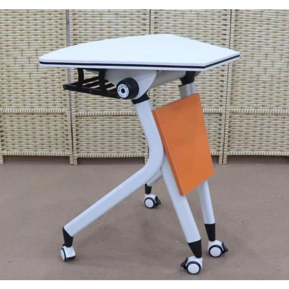 【Showroom】Folding training table conference table long table movable conference table multifunctional training table splicing combination conference table-Smart-Living