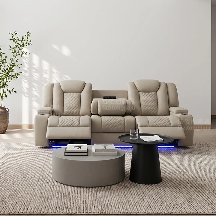 FZT-680 Cinema Recliner Sofa Electric Multi Function Space Saving Design for Small Apartment