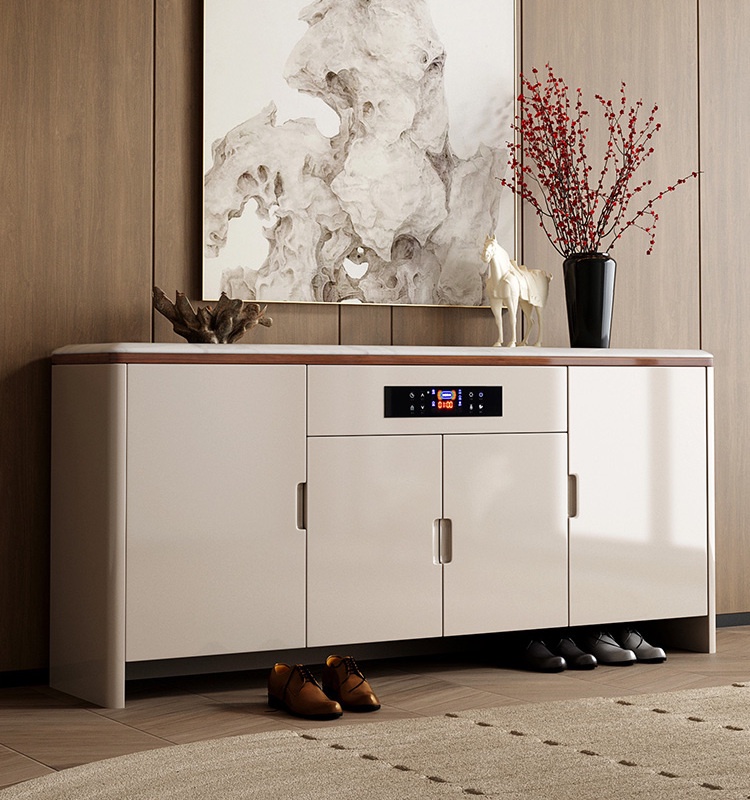 [Pre-prder]  Smart Shoe Cabinet with Sterilization, Disinfection, Deodorization, and Drying Features for Home Entrance - Piano Paint Finish-Smart-Living