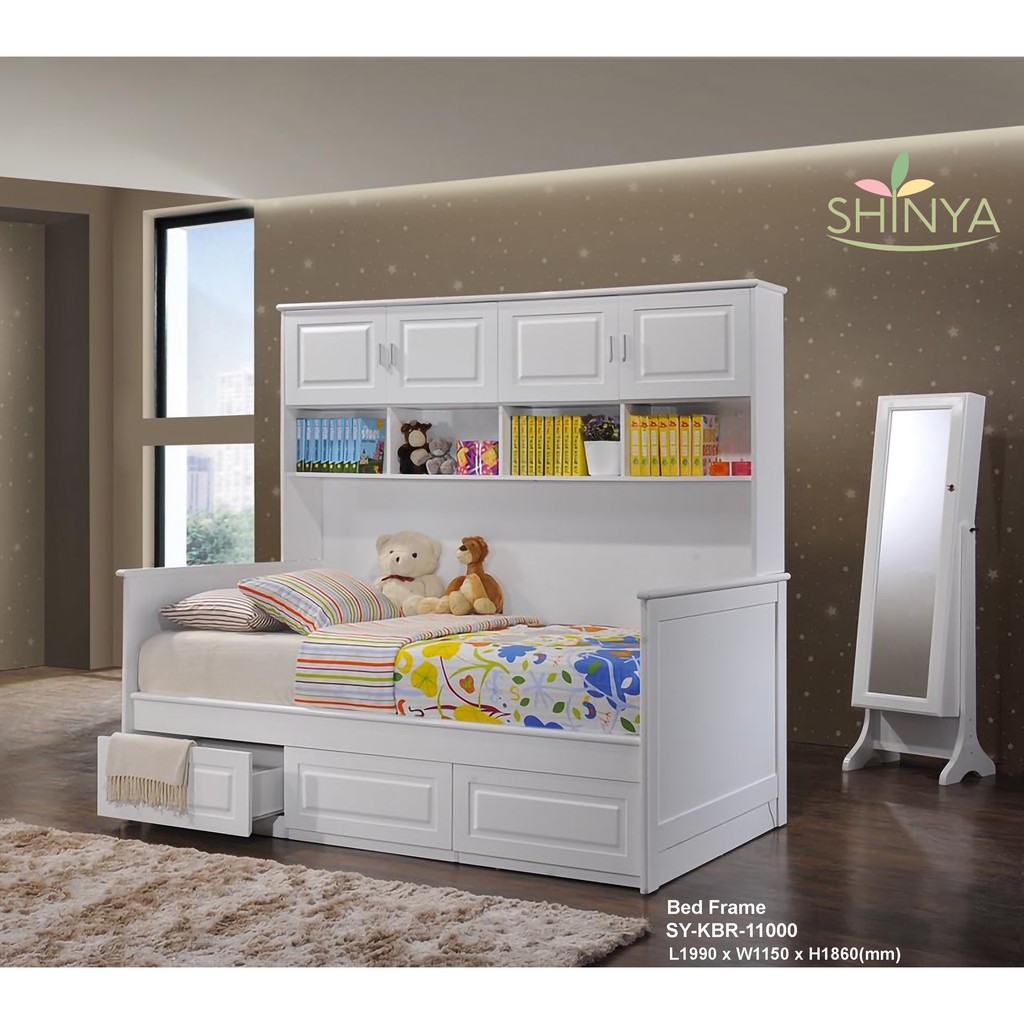 SHINYA Modern Style Kids Bed Frame-Smart-Living