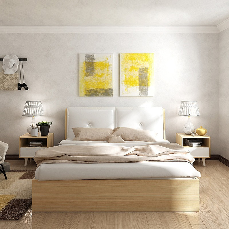 [Pre-order] Manufacturer Direct Sale Eco-Friendly Bedside Cabinet in Wood Color, Assembly Chipboard Storage Cabinet, Small Storage Cabinet.-Smart-Living