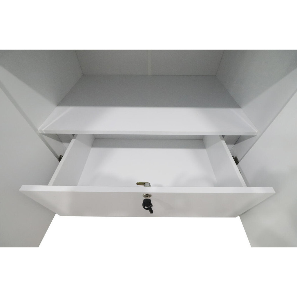 Coat cabinet, storage cabinet with top cabinet, bedroom simple combination, solid wood minimalist-Smart-Living