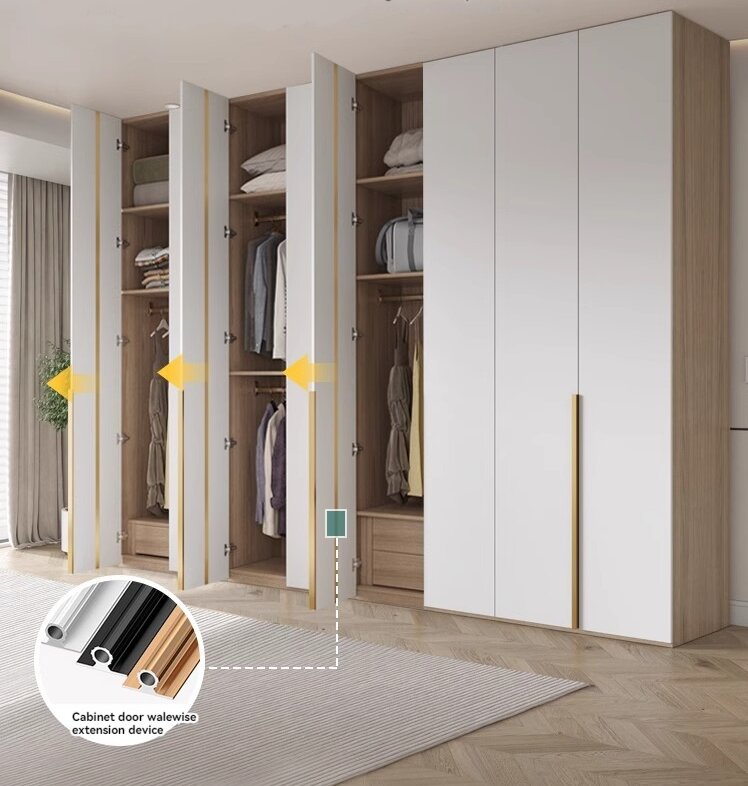 [Pre-order]  Solid wood Oolong board wardrobe a door to the top cabinet household bedroom simple modern bedroom combination wardrobe net red model-Smart-Living