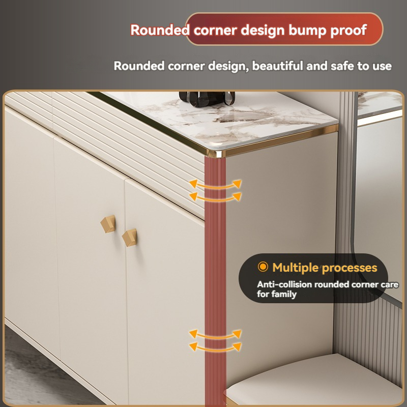 [Pre-order]  Light luxury lacquered shoe cabinet door home entry rock panel entrance cabinet integrated modern simple living room storage partition cabinet-Smart-Living