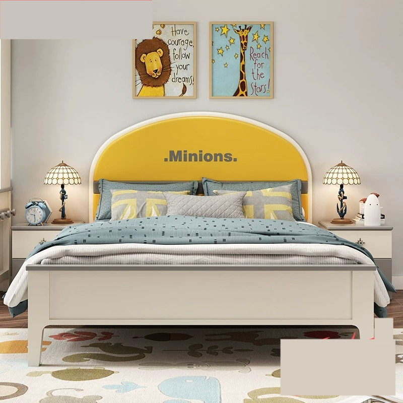 [Pre-order]  Children's bed, boy's simple modern small unit, boy's bed, 1.5m, 1.2m single bed, children's room furniture set-Smart-Living