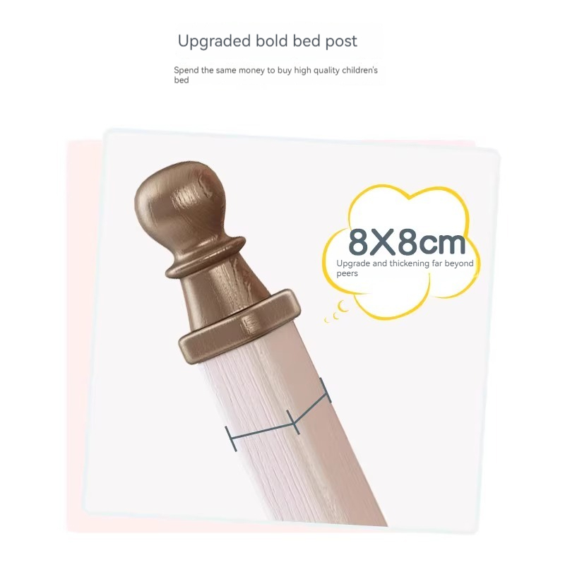 [Pre-order] Solid wood bunk bed, two-story bunk bed, children's bed, all solid wood high and low bed, double bed, loft bed-Smart-Living