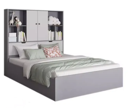 [Pre-order]Children's storage bed small apartment 1.2 meters bedroom bed solid wood bed with storage space single bed children's bed storage bed