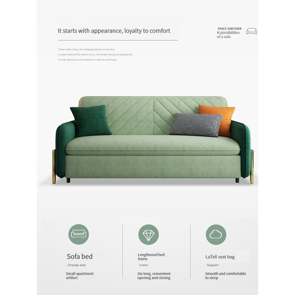 【Showroom】Sofa Bed With Storage Dual Purpose Foldable Bed/ Lazy Sofa Bed Foldable | Storage Bed Sofa Chair-Smart-Living