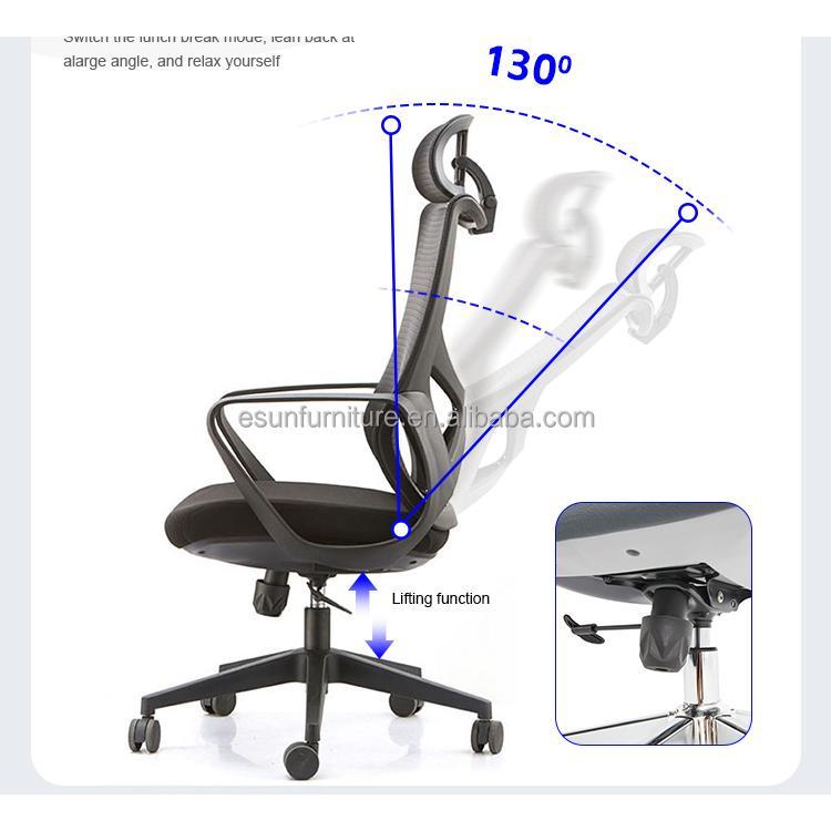 【Showroom】Modern Mesh Office Chair Executive Manager Staff High Back Mesh Swivel Executive Ergonomic Office Chairs A911-Smart-Living