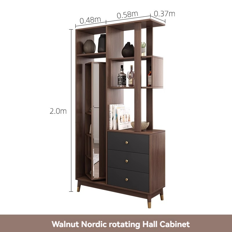 [Pre-order] Oulang Scandinavian simple entry door against the wall partition entryway cabinet one modern small household living room room cabinet fashion wine cabinet-Smart-Living