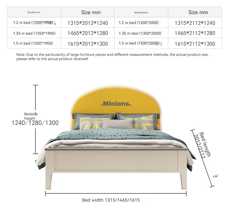 [Pre-order]  Children's bed, boy's simple modern small unit, boy's bed, 1.5m, 1.2m single bed, children's room furniture set-Smart-Living
