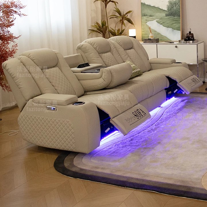 FZT-680 Cinema Recliner Sofa Electric Multi Function Space Saving Design for Small Apartment