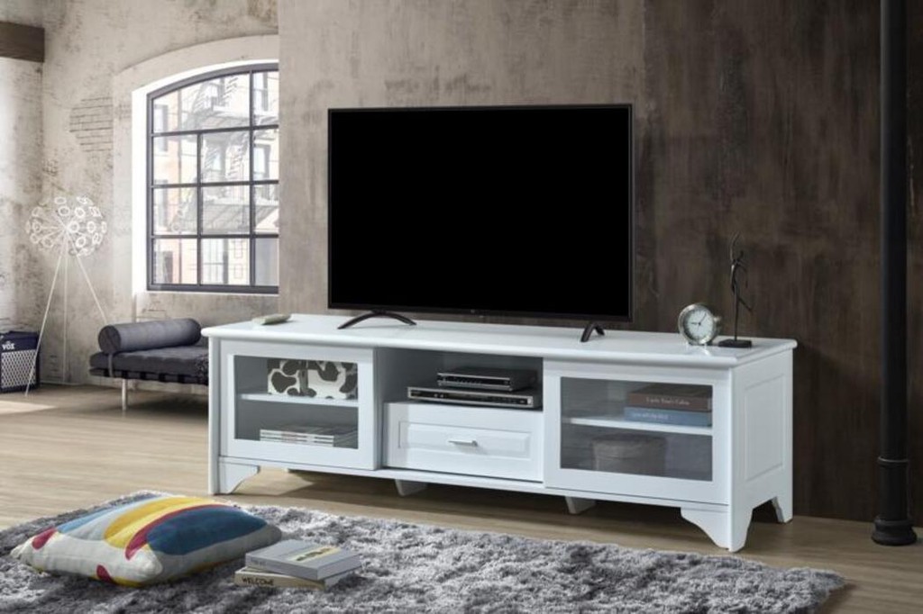 Solid wood TV cabinet, integrated storage cabinet, low legged cabinet, modern minimalist style, living room, bedroom-Smart-Living
