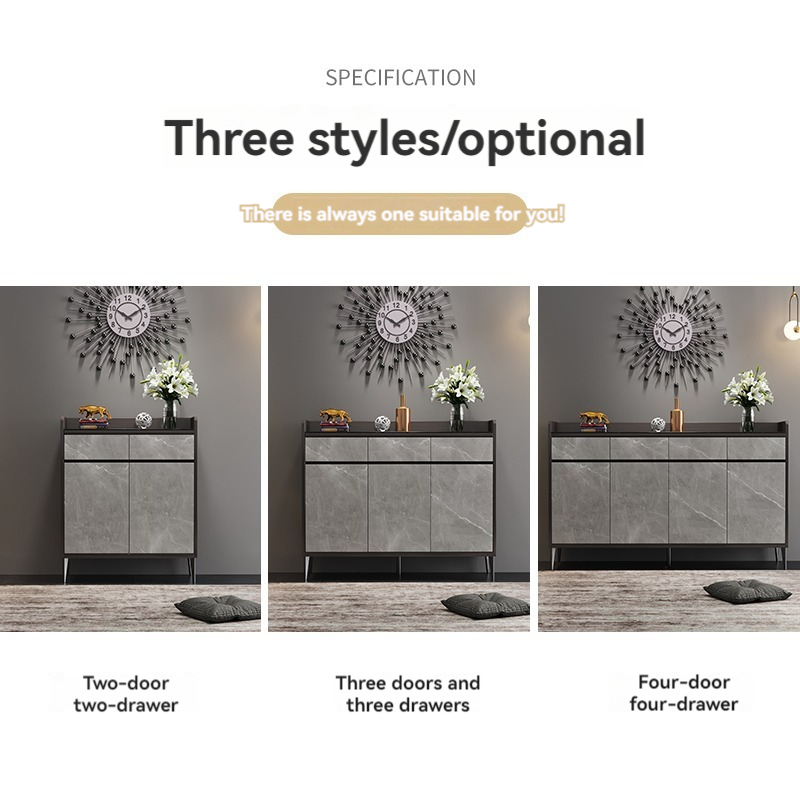 [Pre-order]  Italian light luxury shoe cabinet Home doorway doorway cabinet Modern simple storage cabinet Entry foyer cabinet balcony storage cabinet-Smart-Living