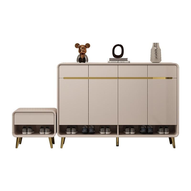 [Pre-order]  Light Luxury Shoe Cabinet Household Entrance Porch Outside the Balcony Large Capacity Storage Modern Simple Shoe Cabinet-Smart-Living