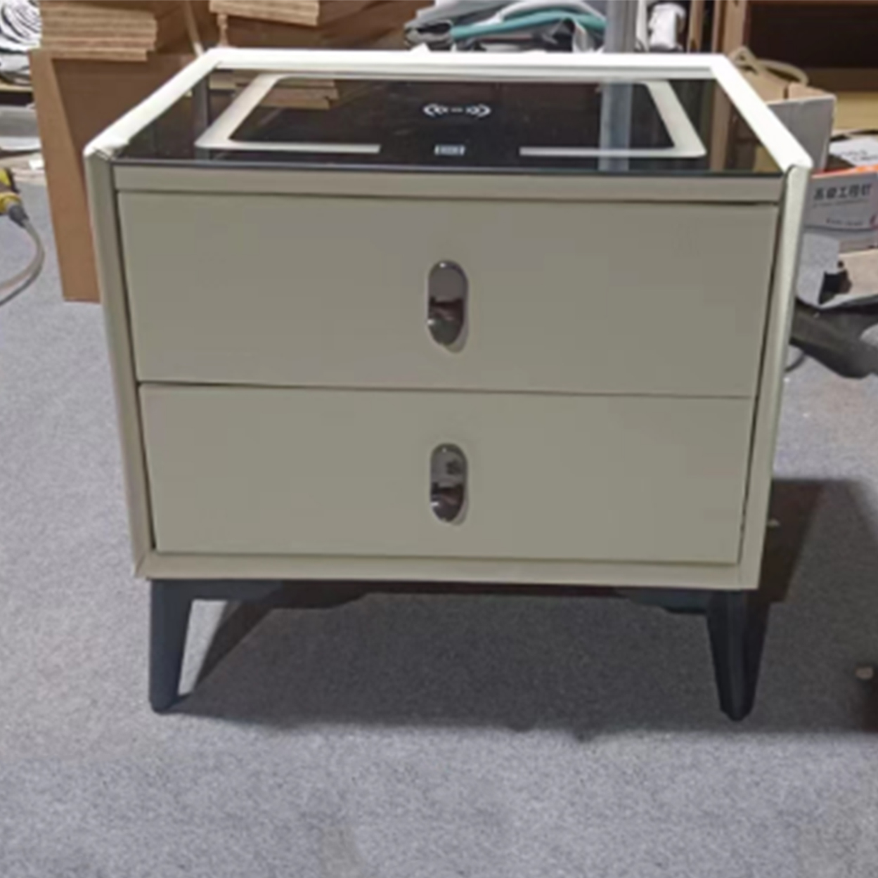 [Pre-order] WM Italian Light Luxury Leather Bed Modern Simple 1.8m Leather Art Bed Master Bedroom Small Unit 1.5m Double Bedroom-Smart-Living