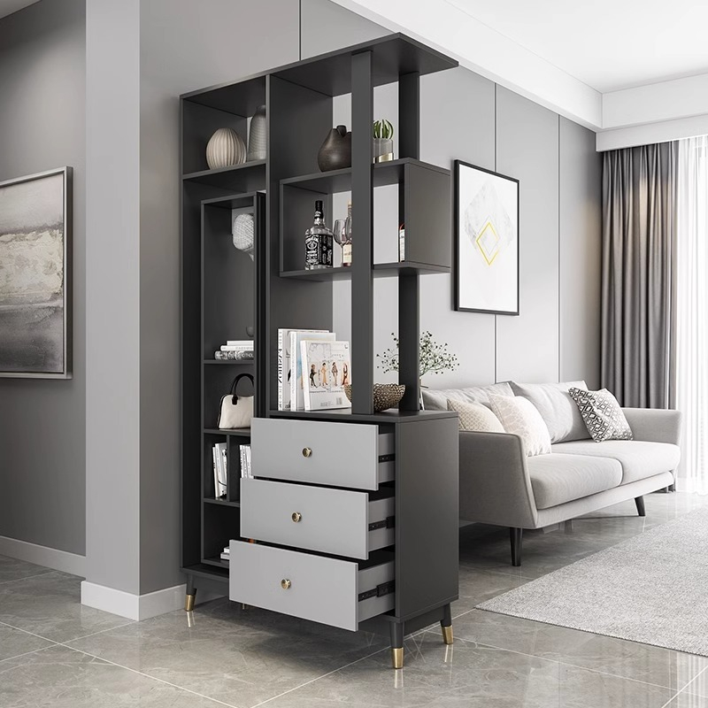 [Pre-order] Oulang Scandinavian simple entry door against the wall partition entryway cabinet one modern small household living room room cabinet fashion wine cabinet-Smart-Living