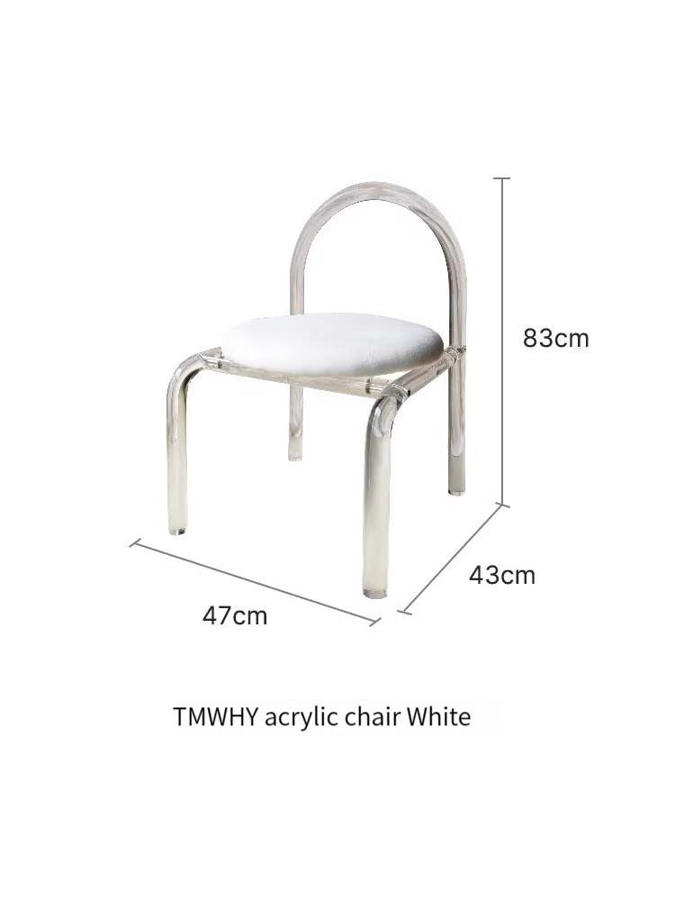 [Pre-order]  Bibi fish dining table chair desk chair leisure chair home backrest chair style light luxury minimalist makeup chair collection-Smart-Living