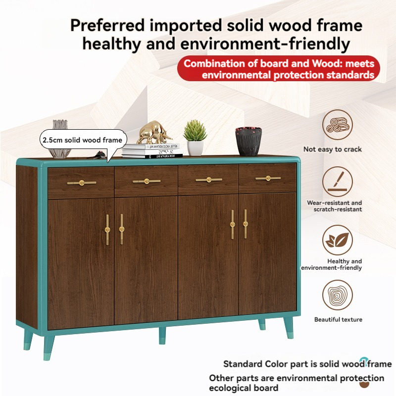 [Pre-order]  New Chinese shoe cabinet Home door large capacity door entrance locker Simple modern balcony storage cabinet shoe rack-Smart-Living