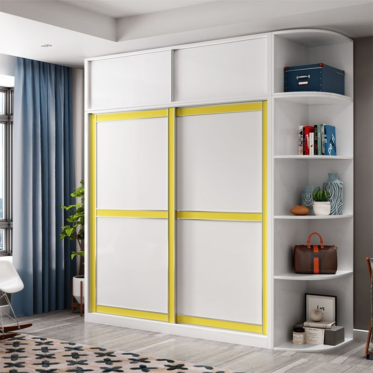 [Pre-order] Sliding door wardrobe, simple and modern style, suitable for bedroom and rental apartments. This easy-to-assemble economical and durable wardrobe is sturdy and reliable.-Smart-Living