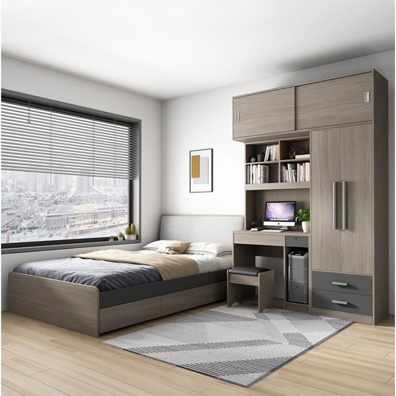 【Pre-Order】Wardrobe Combination for Bedroom - Small Household with Computer-Smart-Living