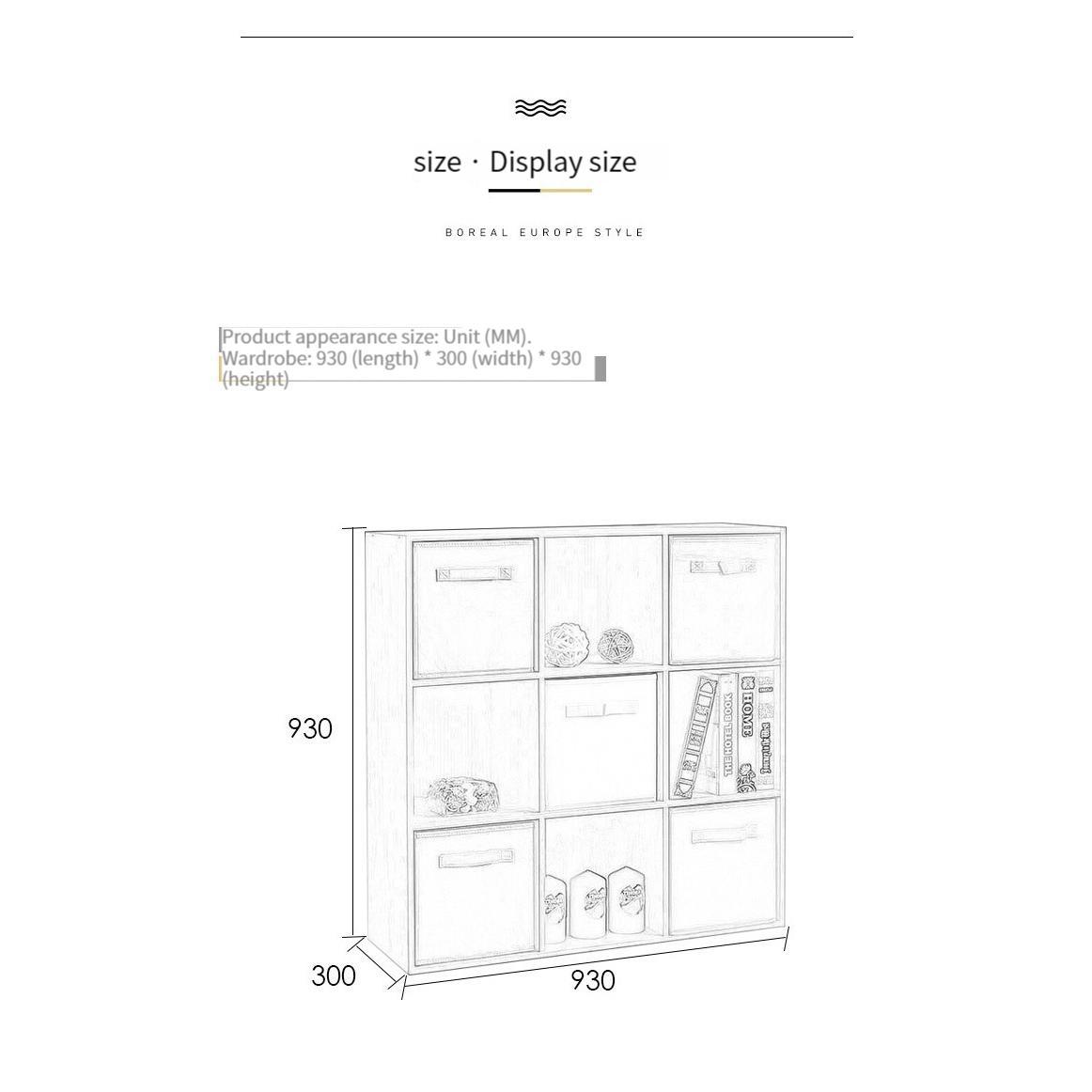 [Pre order]Nordic simple and easy-to-store multi-functional storage cabinet.