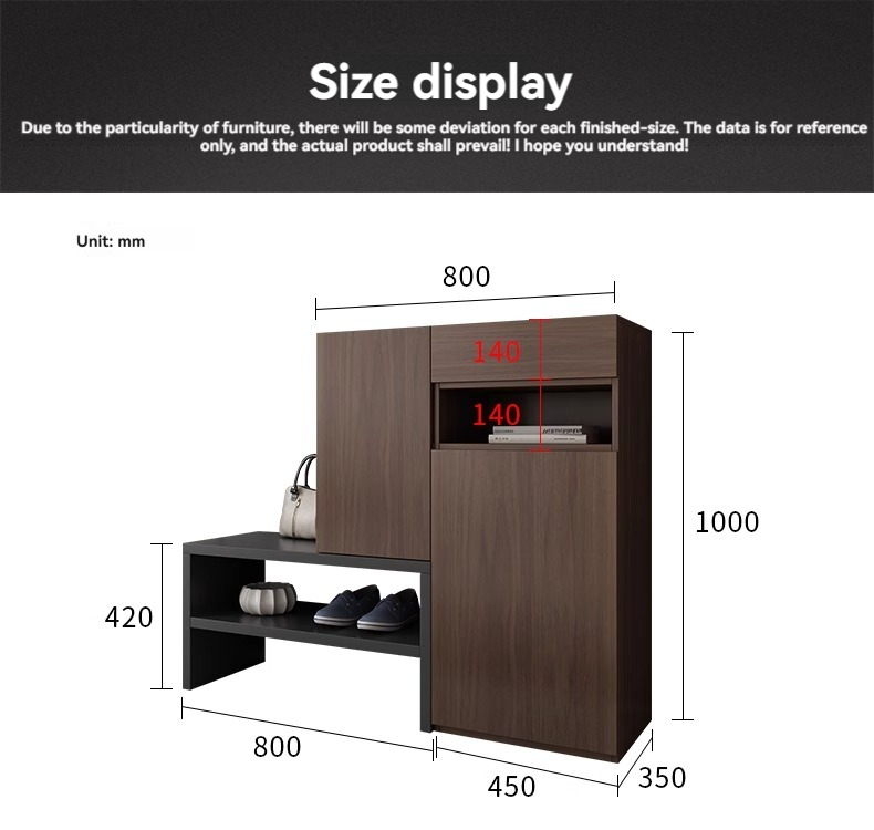 [Pre-order] Oulang Scandinavian simple household door corner entrance doorway cabinet shoes cabinet modern entrance living room storage cabinet storage cabinet-Smart-Living